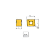 ZNHU Periphery ground slotting inserts with helical cutting edges and economical 4 cutting edges for general applications - Big-tools Industrial Supply Tools for Metal Cutting